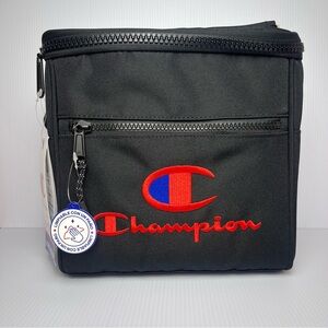 NWT Black Insulstrd Champion Lunch Bag / Fabric Food Storage Box